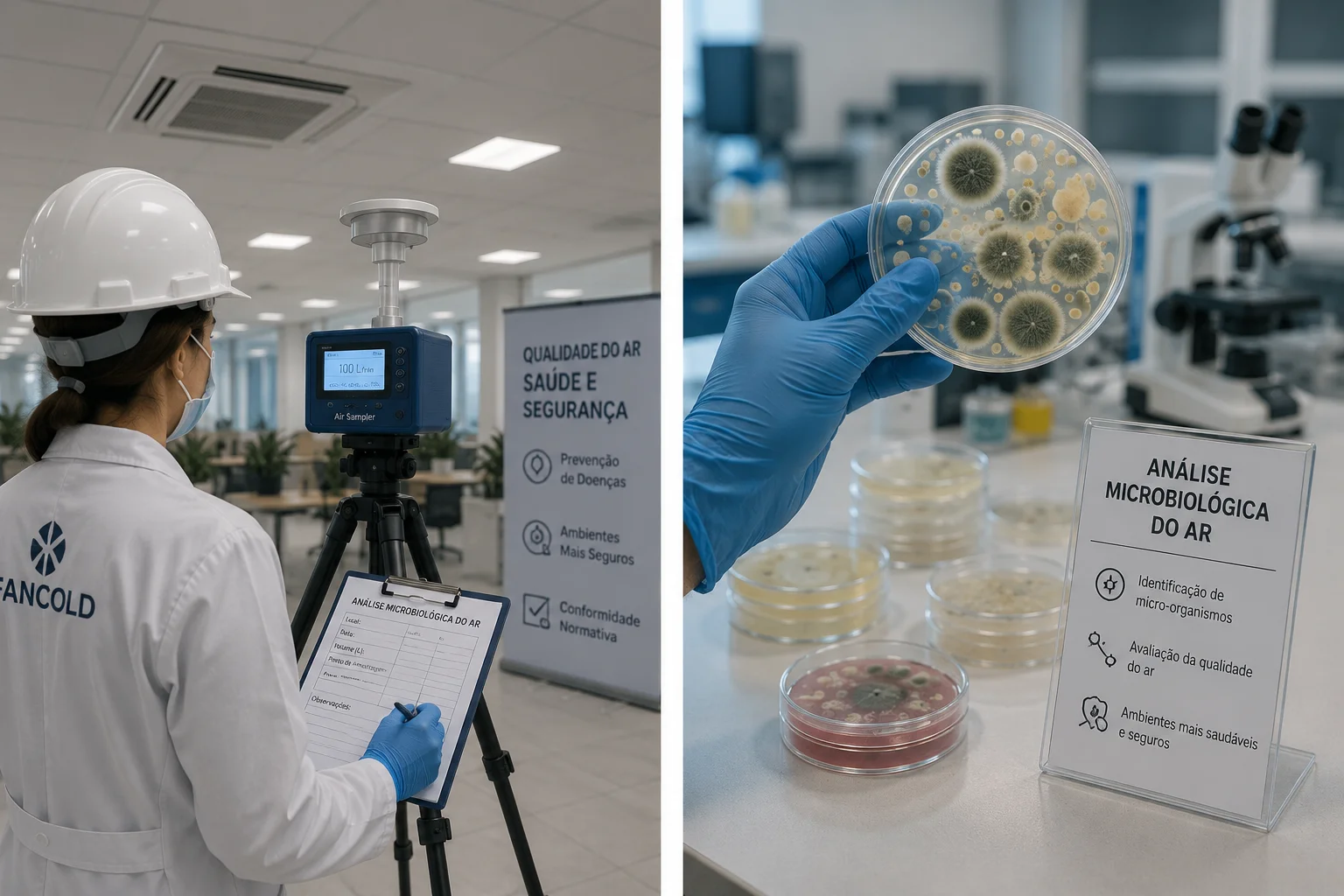 análise microbiológica do ar em São Paulo